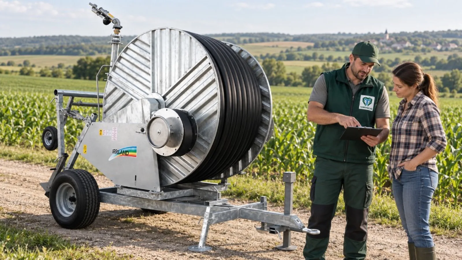 Tehnician Terramax în service, la mentenanța unui tractor